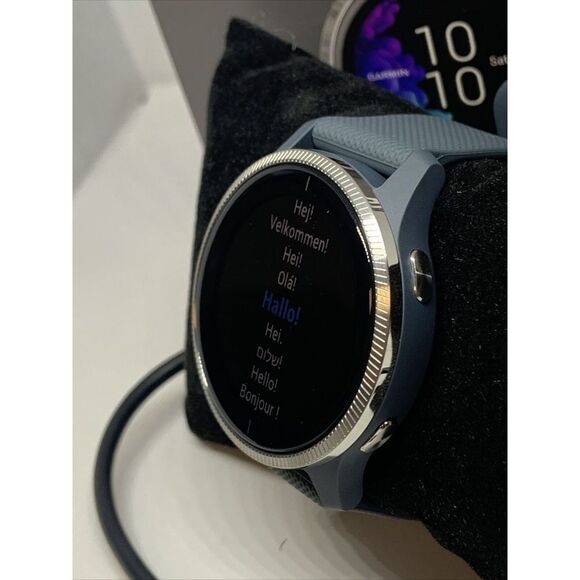 Garmin 62A020364 Unisex Gray Rubber Strap Digital Black Dial Smartwatch WAT38 main image 11